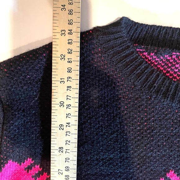 Women's Long Sleeve Chevron Pattern Sweater Dress Oversize Top Cozy Size XL - Picture 11 of 11